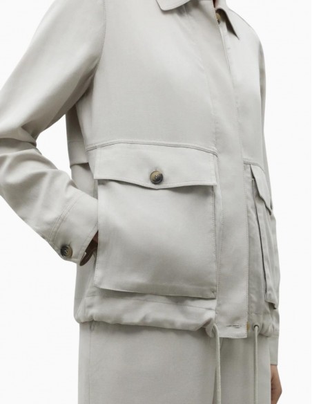 CHAQUETA ECOALF PARRY MUJER BLANCO HUESO