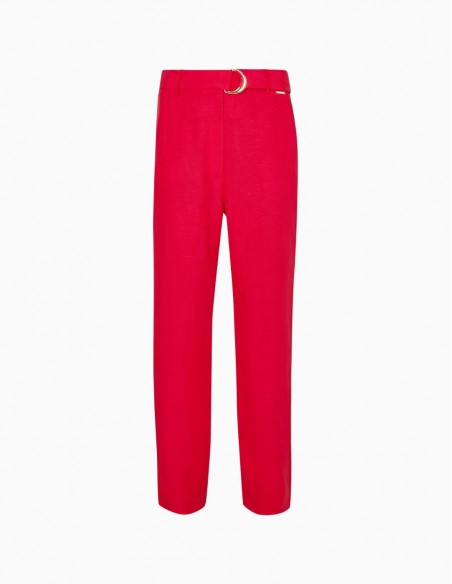 PANTALÓN LIU.JO CON CINTURÓN ROJO