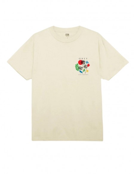 CAMISETA OBEY FLOWERS PAPERS SCISSORS