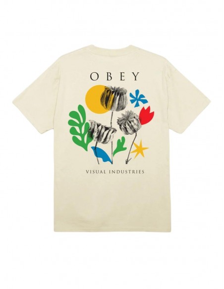 CAMISETA OBEY FLOWERS PAPERS SCISSORS