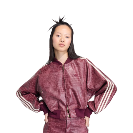 Chaqueta Adidas Pleather Maroon