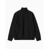 Sudadera Carhartt Wip Half Zip American Script Sweat Black