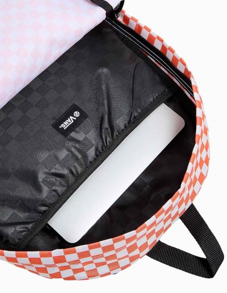 MOCHILA VANS OLD SKOOL CHECK NARANJA