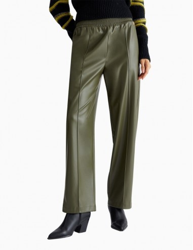 PANTALÓN LIU.JO JOGGER DE TEJIDO REVESTIDO VERDE