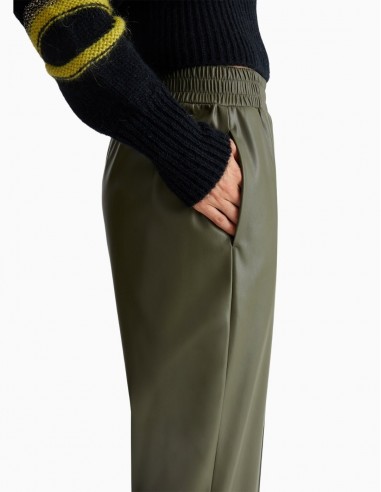 PANTALÓN LIU.JO JOGGER DE TEJIDO REVESTIDO VERDE