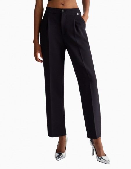 PANTALÓN LIU.JO DE CREPÉ ELÁSTICO NEGRO