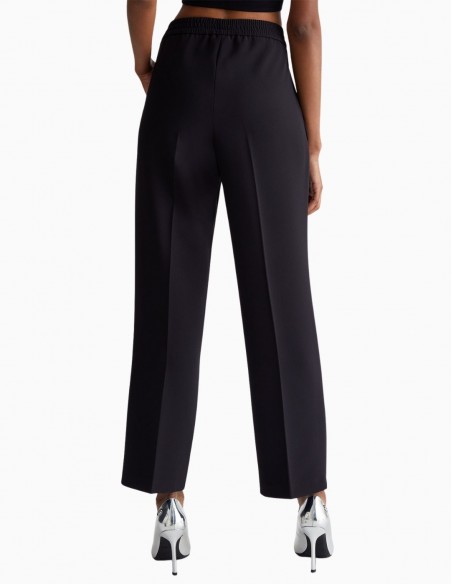 PANTALÓN LIU.JO DE CREPÉ ELÁSTICO NEGRO