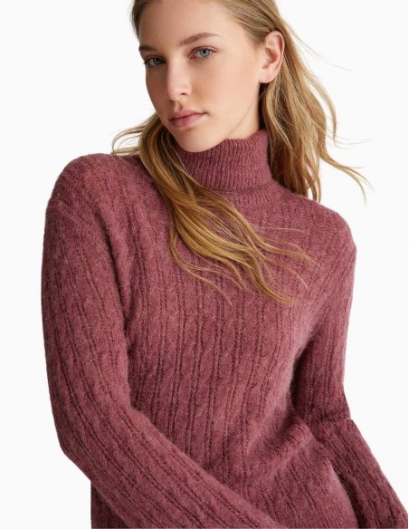 JERSEY LIU.JO DE CUELLO ALTO EN MEZCLA DE ALPACA