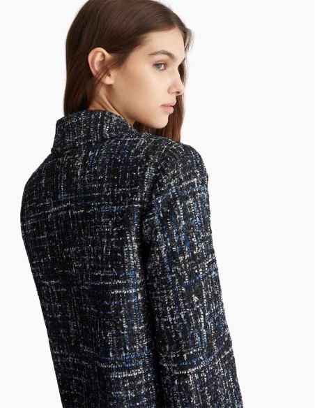 CHAQUETA LIU.JO EN TEJIDO BOUCLÉ NEGRA