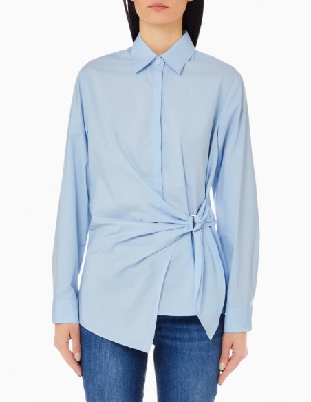 CAMISA LIU.JO ABOTONADA Y CON CINTURÓN AZUL