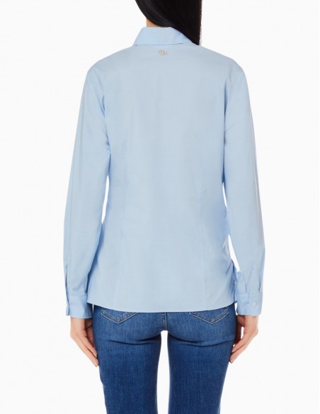 CAMISA LIU.JO ABOTONADA Y CON CINTURÓN AZUL