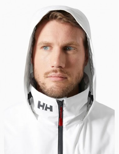 CHAQUETA HELLY HANSEN CREW HOODED MIDLAYER BLANCA