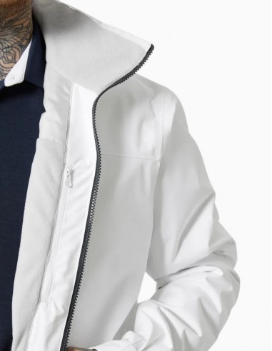 CHAQUETA HELLY HANSEN CREW HOODED MIDLAYER BLANCA