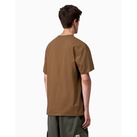 Camiseta Carhartt WIP American Script T-Shirt Hamilton Brown