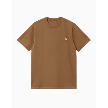 Camiseta Carhartt WIP American Script T-Shirt Hamilton Brown