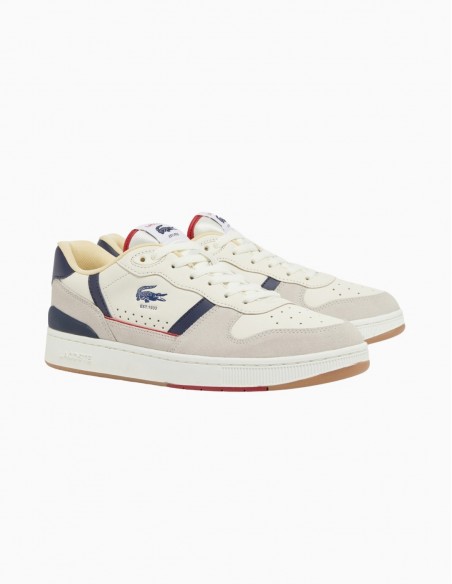 ZAPATILLAS LACOSTE T-CLIP SET DE PIEL HOMBRE...