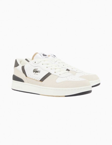 ZAPATILLAS LACOSTE T-CLIP SET DE PIEL HOMBRE...