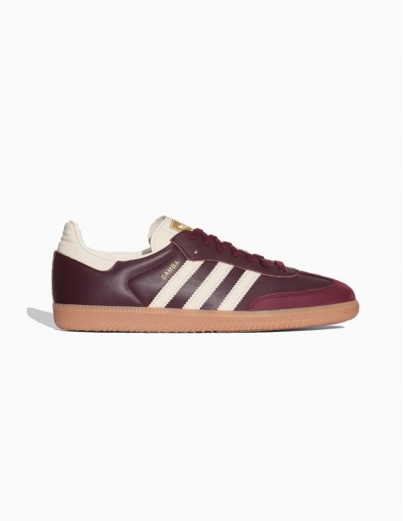 ZAPATILLAS ADIDAS SAMBA OG W MAROON GOLD METALIC
