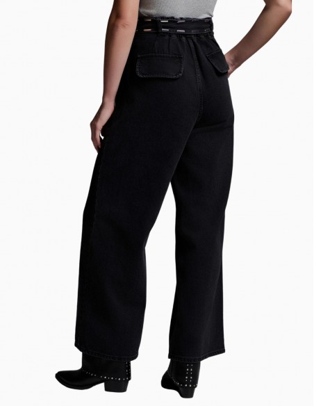VAQUERO BSB JEANS REGINA CINTURÓN NEGRO