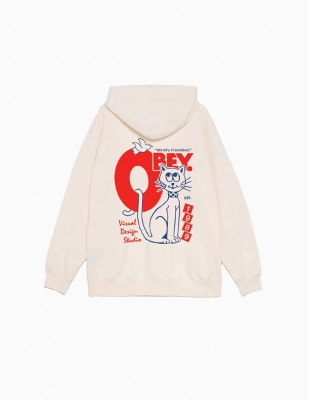 SUDADERA CON CAPUCHA OBEY WORLDS FRIENDLIEST