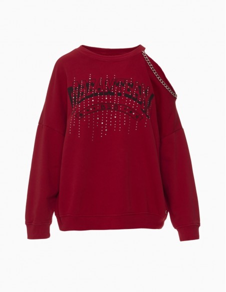 SUDADERA BSB HOMBRO CADENA ROJO