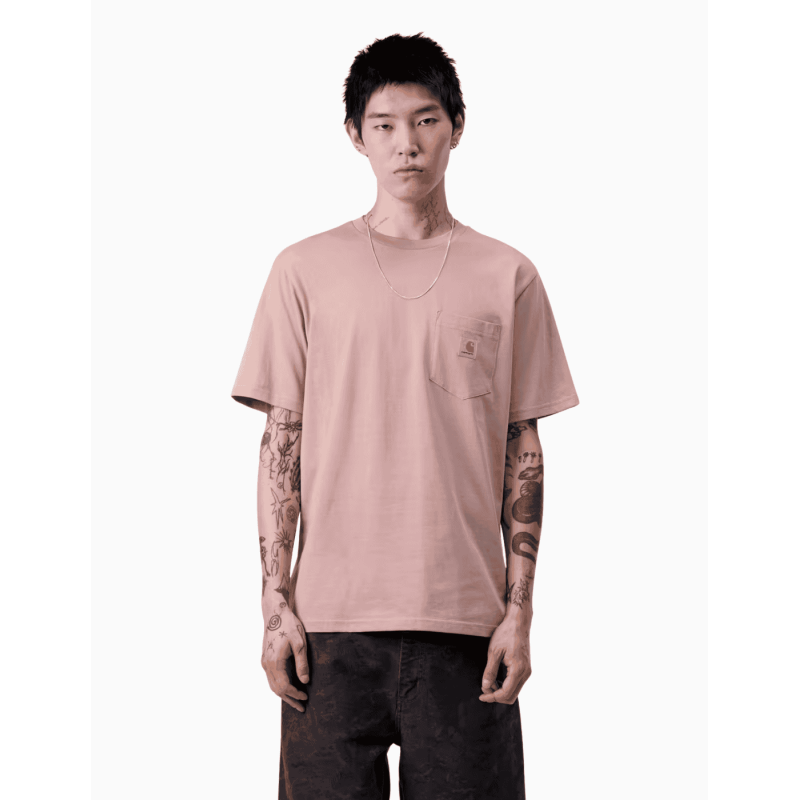 Camiseta Carhartt Wip Pocket Glassy Pink