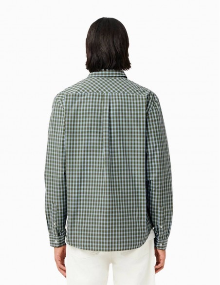 CAMISA LACOSTE CORTE REGULAR CUADROS ESCOCESES