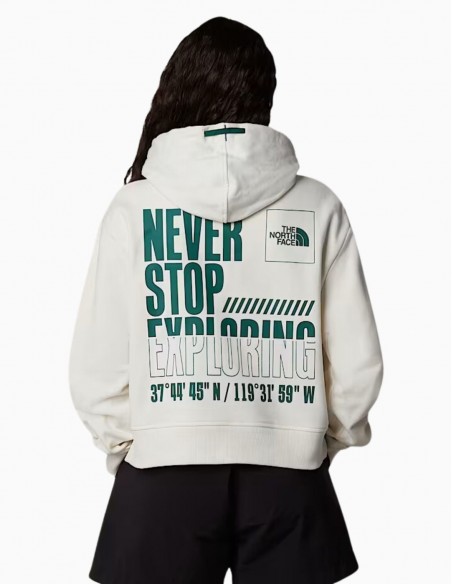 SUDADERA CROPPED CON CAPUCHA THE NORTH FACE...