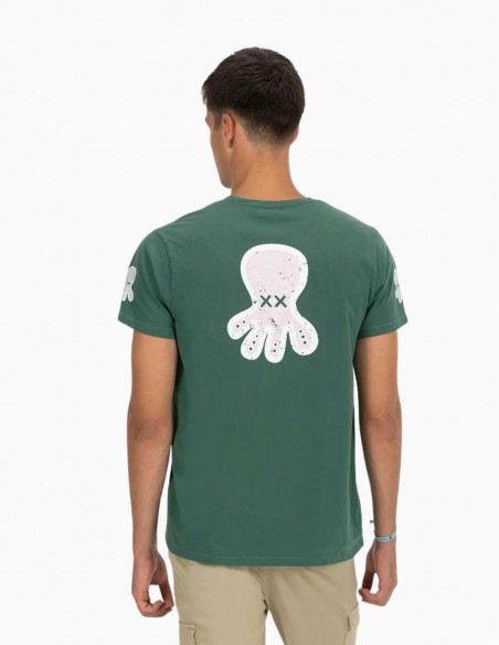 CAMISETA EL PULPO ESTAMPADO TRIPLE LOGO...