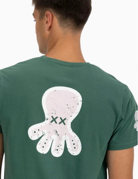 CAMISETA EL PULPO ESTAMPADO TRIPLE LOGO...