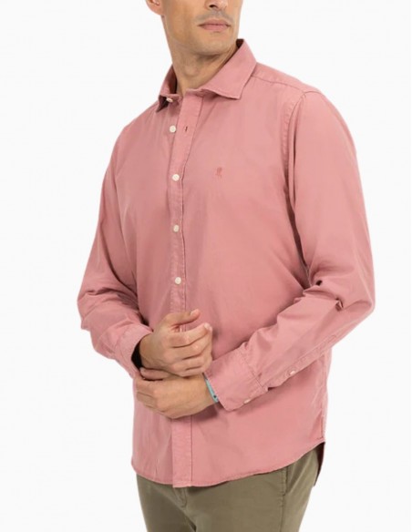 CAMISA EL PULPO LOGO A TONO SARGA LAVADA COLORETE