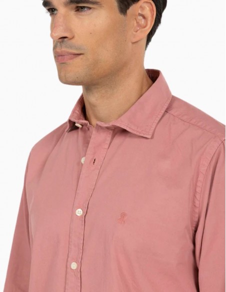 CAMISA EL PULPO LOGO A TONO SARGA LAVADA COLORETE