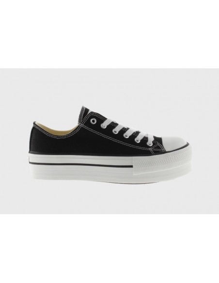 VICTORIA TRIBU BASKET LONA LOW NEGRO