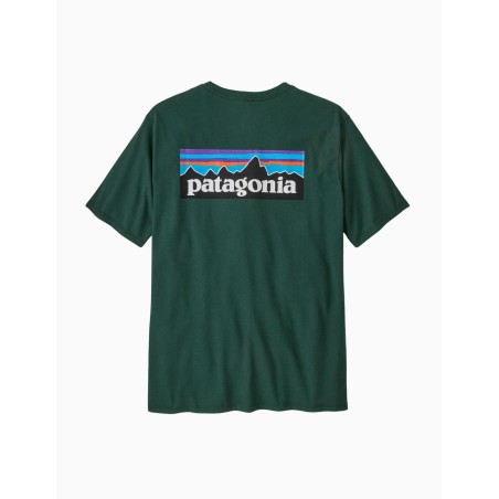 Camiseta Patagonia de manga corta logo P-6 para hombre Responsibili-Tee