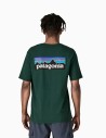 Camiseta Patagonia de manga corta logo P-6 para hombre Responsibili-Tee
