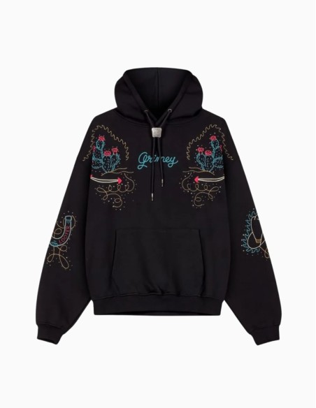 SUDADERA GRIMEY LONE HAND BOXY BLACK