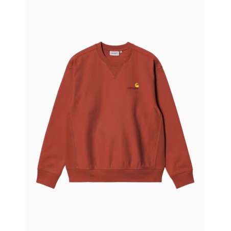 Sudadera Carhartt Wip American Script Oxide Red
