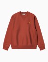 Sudadera Carhartt Wip American Script Oxide Red