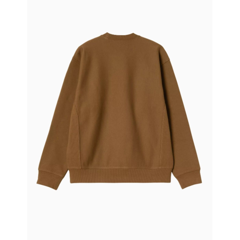 Sudadera Carhartt Wip American Script Crew Hamilton Brown