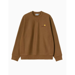 Sudadera Carhartt Wip American Script Crew Hamilton Brown