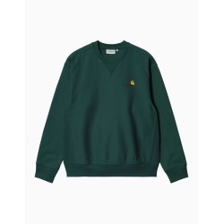 Sudadera Carhartt Wip American Script Dark Fir