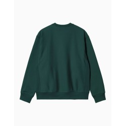 Sudadera Carhartt Wip American Script Dark Fir