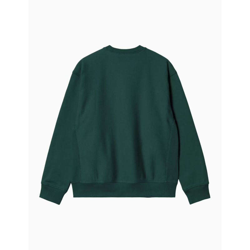 Sudadera Carhartt Wip American Script Dark Fir