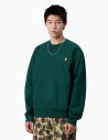 Sudadera Carhartt Wip American Script Dark Fir