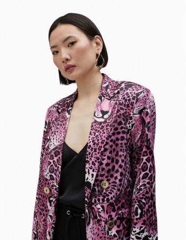 BLAZER LOLA CASADEMUNT ANIMAL PRINT ROSA