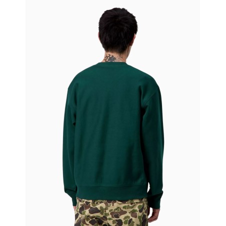 Sudadera Carhartt Wip American Script Dark Fir
