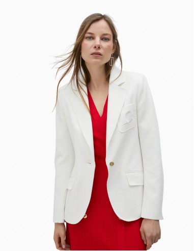 AMERICANA LOLA CASADEMUNT CON BORDADO BLANCA