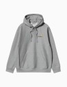 Sudadera Carhartt Wip Hooded American Script Sweat Heather Grey