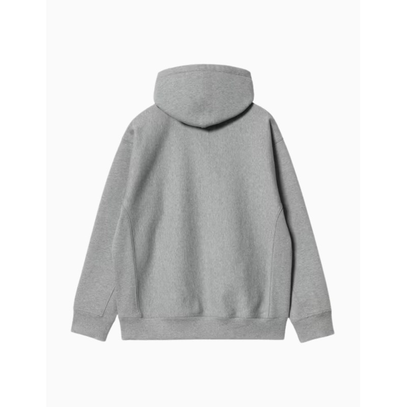 Sudadera Carhartt Wip Hooded American Script Sweat Heather Grey