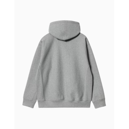 Sudadera Carhartt Wip Hooded American Script Sweat Heather Grey